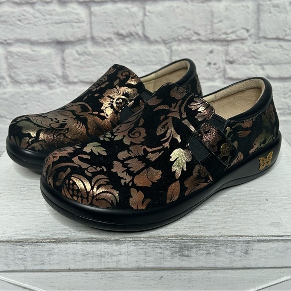 NWOT Alegria Leather Slip-On Shoes With Double Gore Kara Regal Copper - Picture 7 of 16